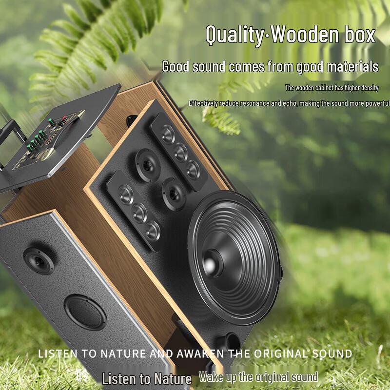 Suoai 15-inch Portable Outdoor KTV Trolley Speaker