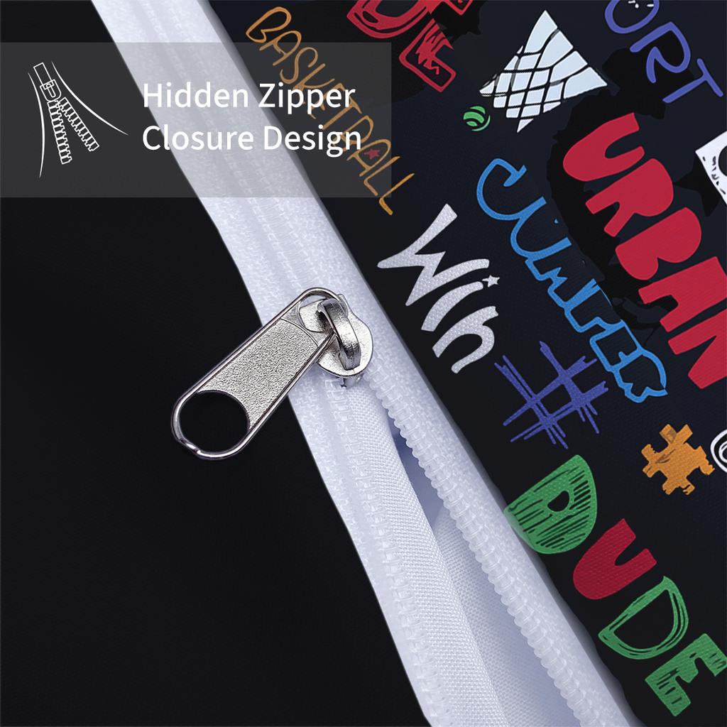 3-piece set, cartoon basketball pattern printed duvet set, queen, king, double bed, party  funny and creative bedding set