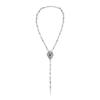 Hip-hop Punk Hollow Out Thorny Heart Shape Pendant Rivets Long Tassels Collarbone Chain for Women Personality Necklace Jewelry