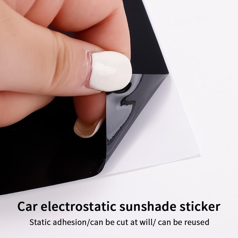 2 stücke Universal Auto Fenster Sonnenschutz Elektrostatische Aufkleber Seite Blöcke Abdeckung Schiebedach Solar Film Schatten UV Schutz Zubehör