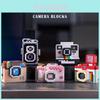 Vintage Retro Camera Building Blocks Toy For Kids Diy Plastic Assembly Toy Set With Abs Plastic Material 460-645 Blocks Included