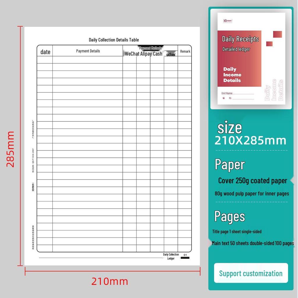 Custom A4 Invoice Registration, Financial & General Invoice Ledger