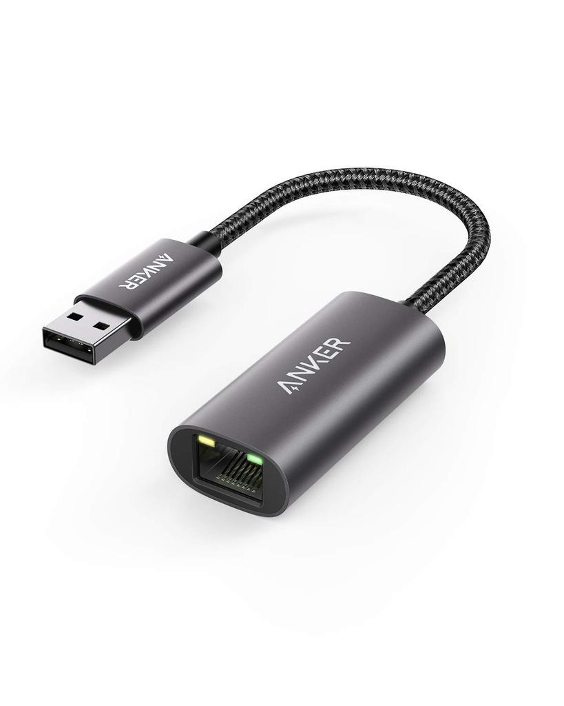 Anker PowerExpand Ethernetový adaptér Až 1 Gbps Rychlá ethernetová komunikace pro Windows MacBook Pro Air USB-A & -