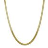 18 k Yellow Gold plnená hrubá rybia kosť plochá reťaz Unisex