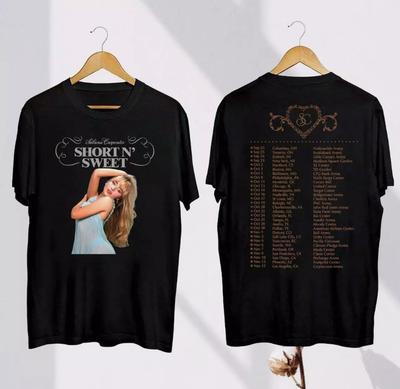 Maglietta Tour Sabrina Carpenter 2024, Concerto Sabrina Carpenter Short N Sweet 2024