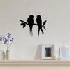 Bird Branch Metal Wall Art - Decorative Ornament for Dorm, Restaurant, Bedroom, and Home Decor Metal Wall Hanging