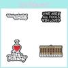Unique Love Series Cartoon Character Brooch Pin Fashionable Metal Badge Accessory