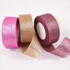 25Yards 40mm Glitter Ribbon Crafts Bow Handmade Gift Wrap Flower Hair Accessories Gift Baking Packaging Color DIY Decorative