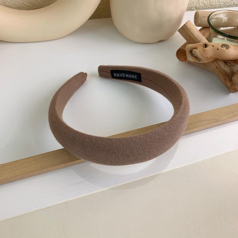 Bandă de Păr la Modă Femei Elegantă Culoare Solidă Bandă de Păr Burete Diademă Cerc de Păr Fete Bezel Accesorii de Păr Bandă de Păr Nouă Bandă de Păr