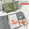 Retro Scrapbook Binder Cloth Cover Loose-leaf Notebook Portable A6 Loose-leaf Diary  for Girls