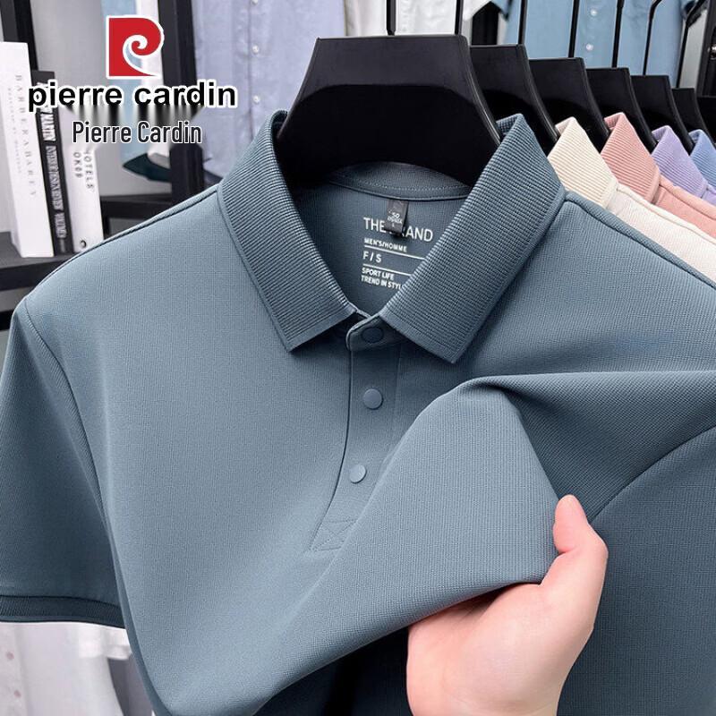 Pierre Cardin Men s Ice Silk Seamless Polo Shirt L