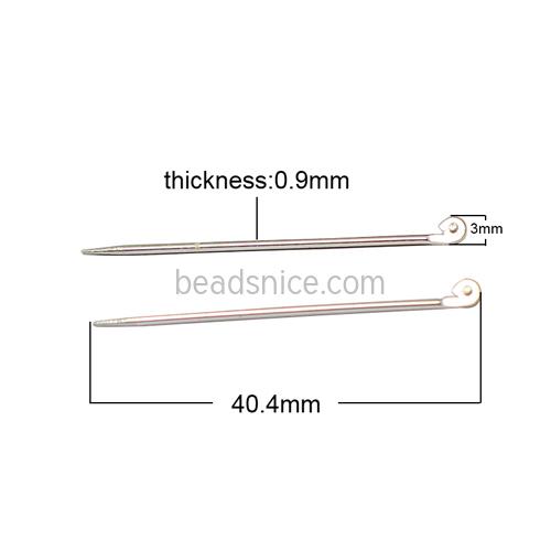 Fashion Jewelry Finding 925 Sterling Silver Brooch Accessories Set