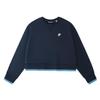 FUSION Women's Faux Two-Piece Short Pullover Sweatshirt