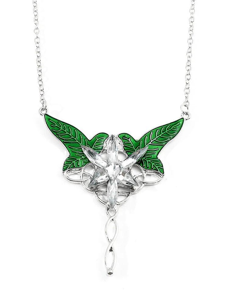 

Arwen Evenstar Crystal Pendant Necklace Silver Colour Fashion Twilight Star Necklace Women Pendant Necklace