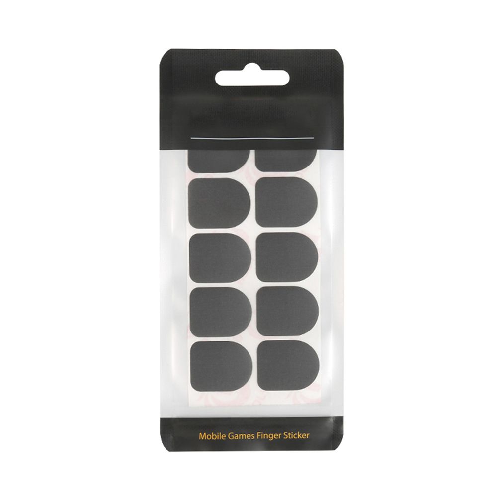 

10 шт. Чувствительные напальчники Чехол Нескользящие кончики пальцев Игровые Защита от пота Напальчник чёрный