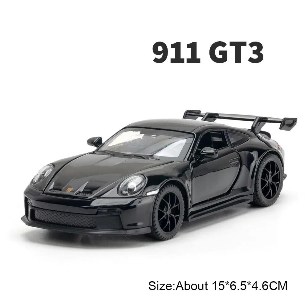 

1:32 Pagani Huayra R 911 GT3 Car Model Toy Metal Body Rubber Tires Supercar Models Pull Back Sound Light Kids Collectibles Gifts