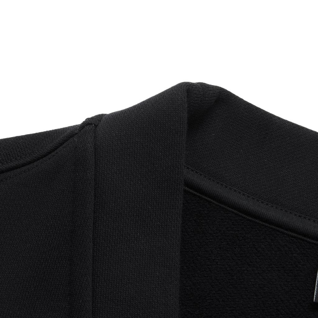 Li-Ning Comfortable Casual Solid Color Warm Fleece Versatile Jacket Unisex Jackets Black AWDUA15-4