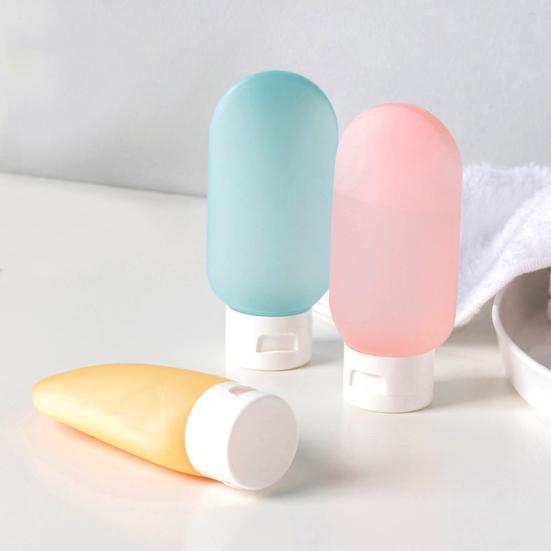 3Pcs/Set 60ML Travel Refillable Bottle Portable Leak Proof Reusable Lotion Shampoo Mouthwash