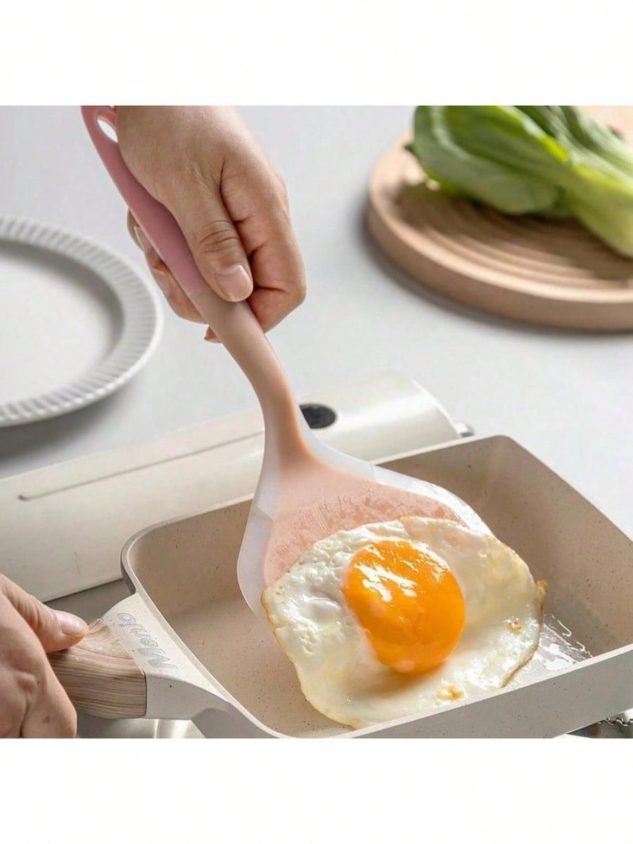 

1PC Assorted Color Silicone Wide Mouth Pancake Turner, Non-Stick Breakfast Pancake Egg Turner, Home Restaurant Kitchen Cooking United States