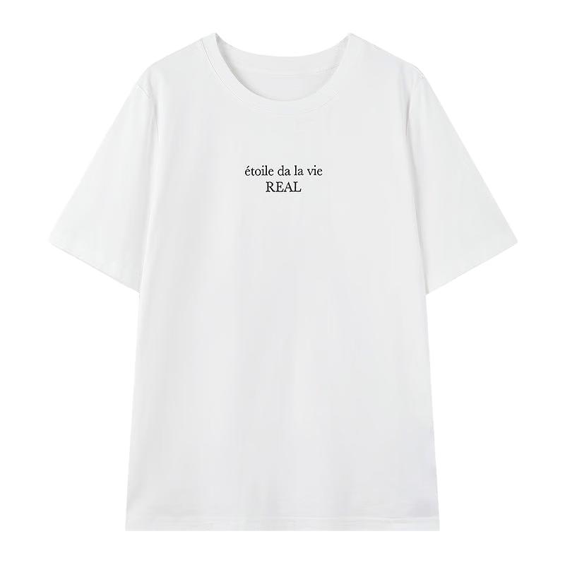 Women s Loose Fit Letter Print T-Shirt XL