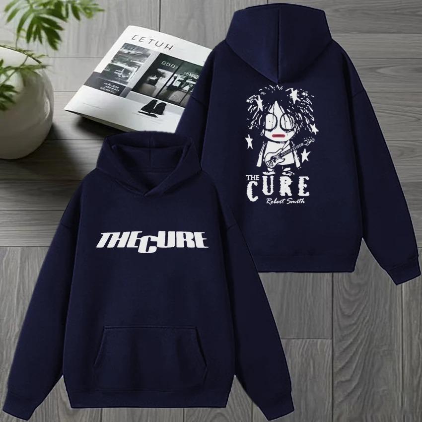 Rock Band THE CURE 90s Alternative Rock Double Sided Print Streetwear Unisex Vintage Hip Hop Hoodie Men Women Fleece Sweatshirt