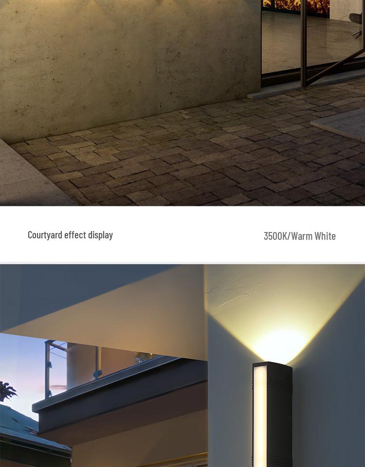 LED Waterproof Outdoor Wall Light for Balcony, Courtyard, and Gate