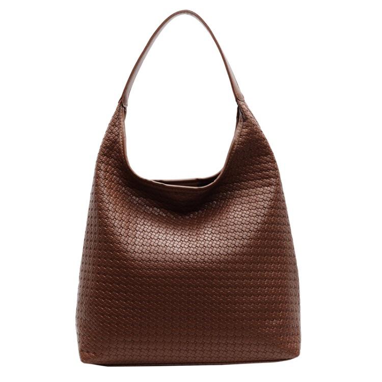 Women's Large Capacity Retro Frosted Shoulder Bag, 2023 Autumn/Winter Collection – Versatile Mother-Child Bucket Style