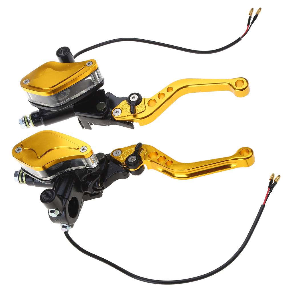 Universal Motorcycle Adjustment Front Brake Master Cylinder Clutch Lever for Dirt Bike with 7/8" 22mm Standard Handlebar