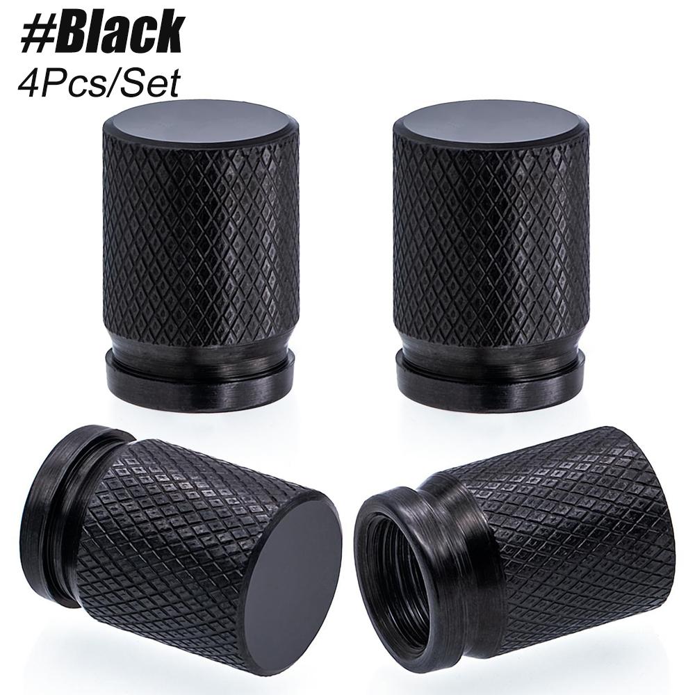 

4Pcs Premium Tire Valve Stem Caps with O Rubber Seal, Universal Dustproof Car Air Stem Covers for Cars Bikes & All Vehicles чёрный