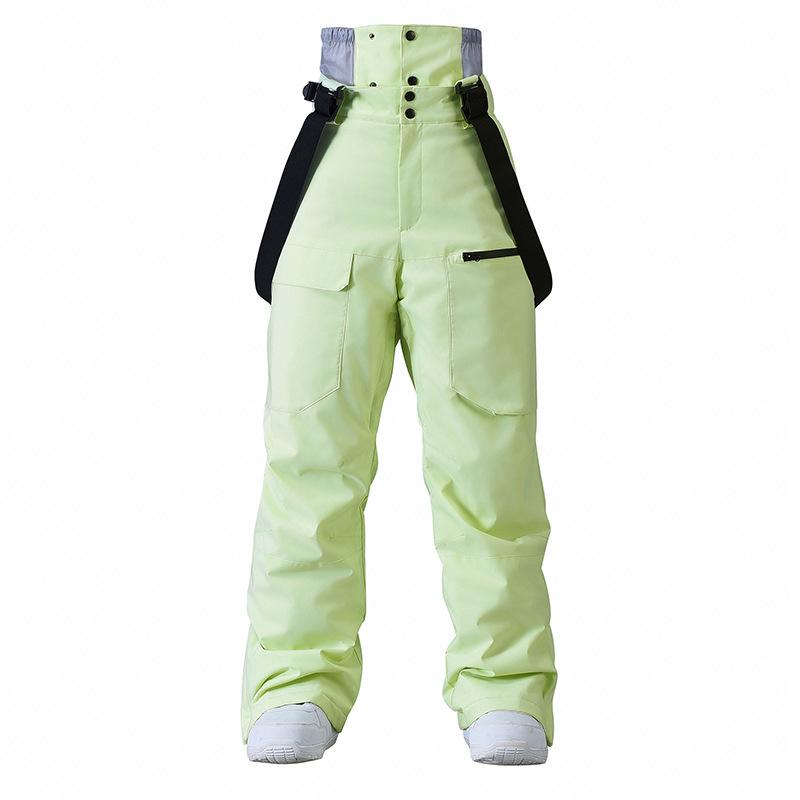 Ski Pants with Suspenders for Men & Women: Windproof, Waterproof, Warm, Thickened for Winter Snowboarding & Skiing