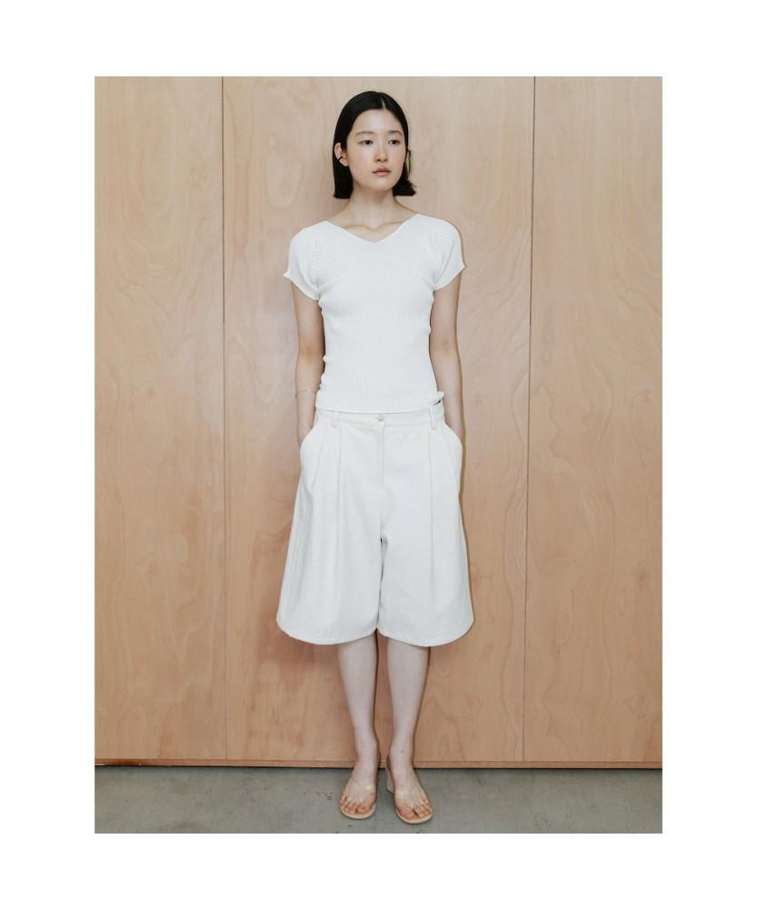 Diaepeocheo Delia Short Sleeve Knit Top Beige (Ta6451A01A)