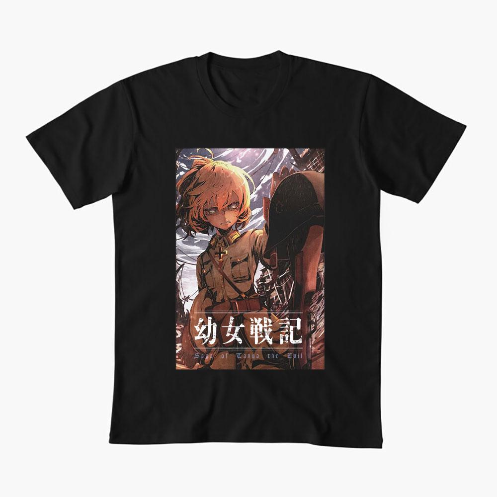 0429 Youjo Senki Saga Of Tanya The Evil Tanya Degurechaff Gift t shirt Kawaii Anime girls Manga otaku Y2K Clothes All size tops S
