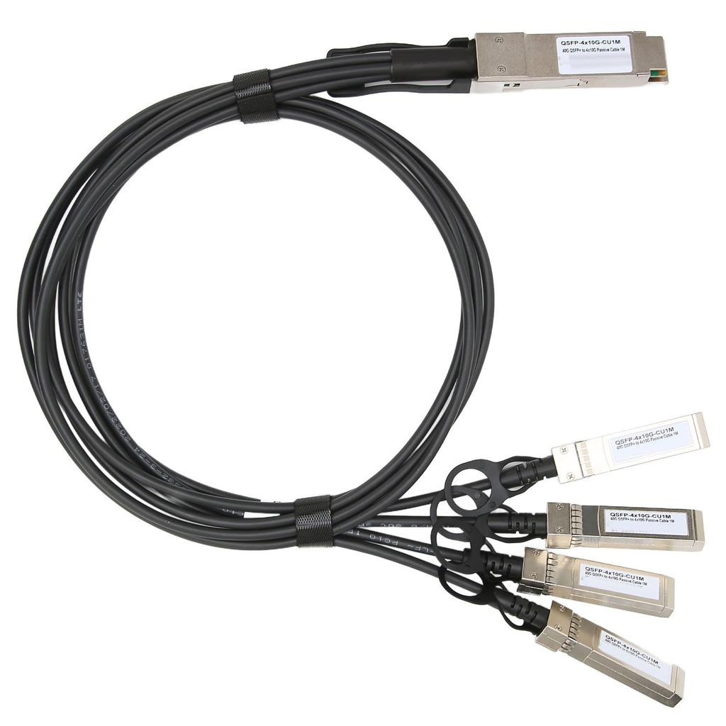 40G QSFP Cable High Speed Good Heat Dissipation High Performance Chips 1M QSFP+ to 4 SFP+ 40G Cable for Extreme for