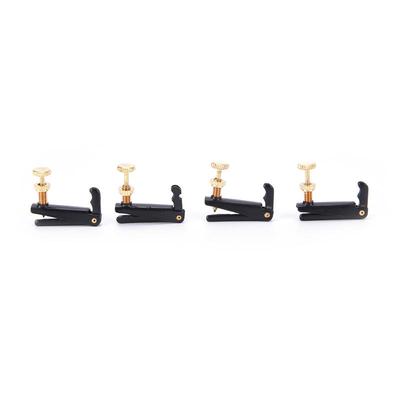 4X Instruments de Musique Métal Tonalité Accordeur Fin Ajusteur Pour Violon 4/4 3/4 Noir