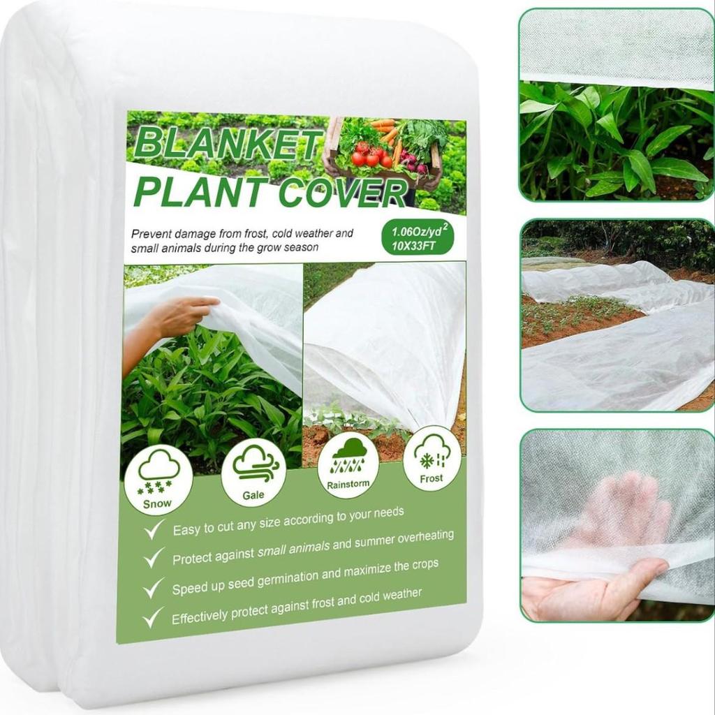 Cross-Border Black & White Non-Woven Weed Barrier: Plant Insulation for Garden Cold Protection