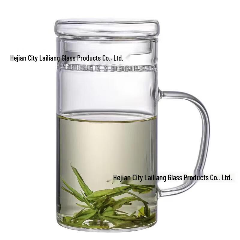 Shangqi High-Temperature Glass Tea Infuser Mug with Handle