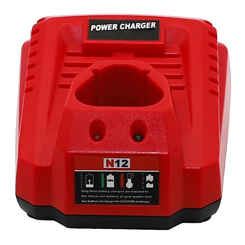 3A Li-Ion Battery Charger 10.8V 12V Lithium Power Replacement Short Circuit Protect For Milwaukee M12 N12 48-59-2401 48-11-2402