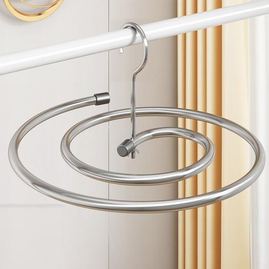 Spiral Clothes Drying Rack Quick Drying Durable Iron Hangers Heavy Load Capacity Space Saving Rack for Quilts And Blankets