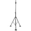 Wig Head Stand Mannequin Tripod Adjustable Hairdressing False Head Mold Stand BracketBlack