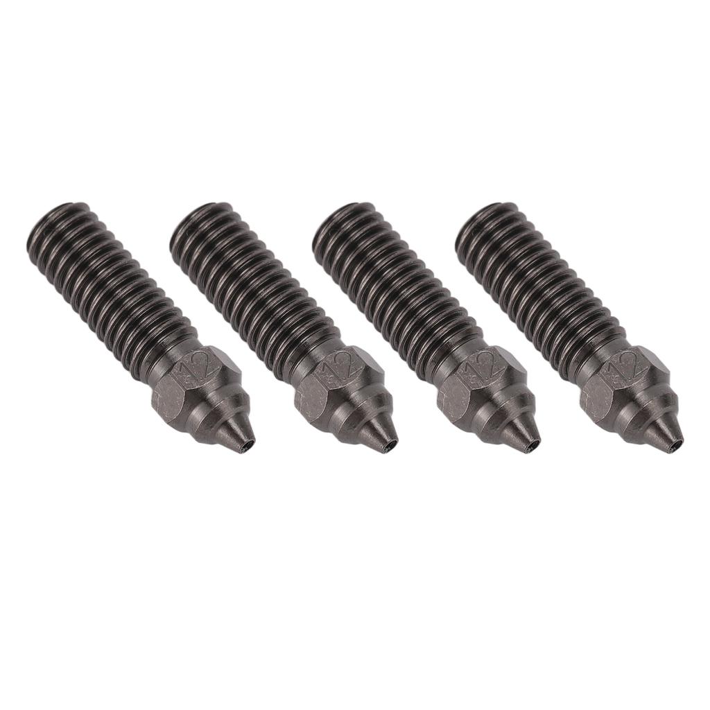 4Pcs Extruder Nozzles for CR K1 Hardened Steel Smoothing Durable Prevent Clogging 3D Printer