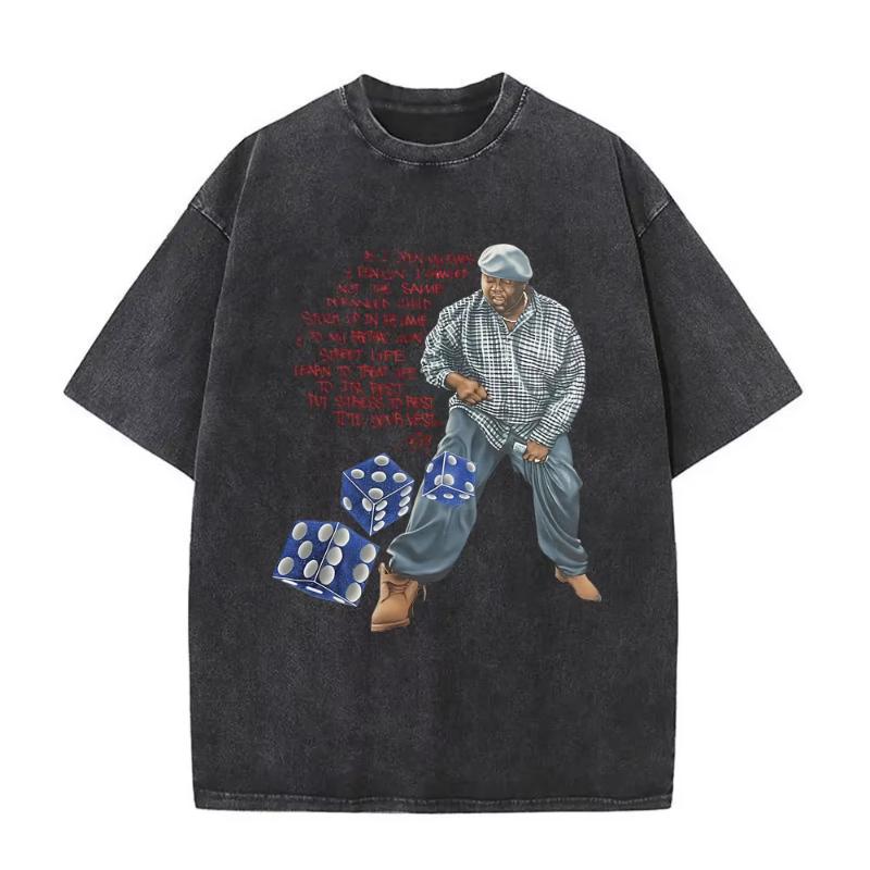 

The Notorious Big Is Was All A Dream Graphic Vintage Washed Tshirt Hip Hop Rapper Biggie Smalls T Shirts Unisex Oversized Tshirt M
