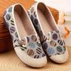 New Breathable Beijing Cloth Shoes Doudou Mother Soft Sole Middle-aged and Elderly Non-slip Pedal Lazy Casual Single Shoes Shallow Mouth