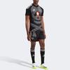 adidas Fußballtrikots Herren Schwarz Moderate Gerade Passform IA7112
