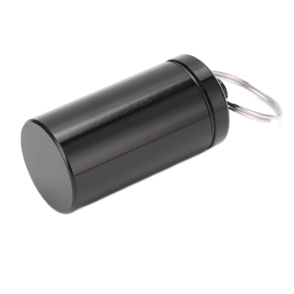 Aluminiumlegierung Medikamentenbehälter Schlüsselanhänger Pillendose für Outdoor-Camping-Wandern