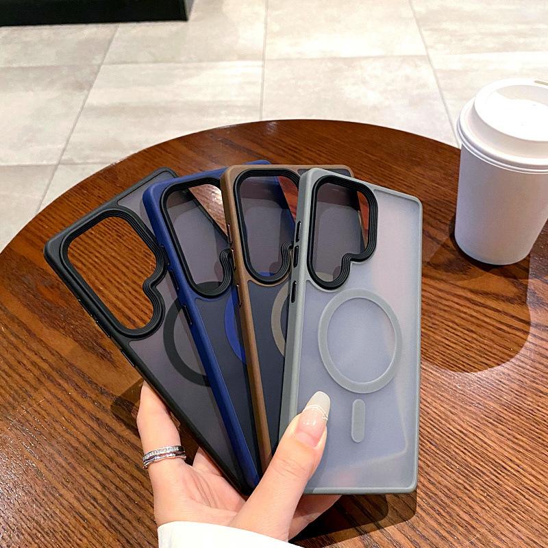 Suitable for Samsung S25 Ultra Mobile Phone Case Phantom Semi Transparent Matte Galaxy S25 Full Inclusive Anti Fall Hard Protection Case