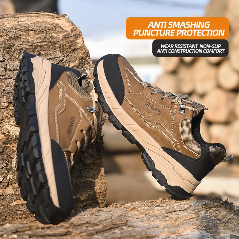Safety Work Shoes Steel Head Anti-smash Construction Comfortable Shoes Indestructible Non-slip Sneakers Breathable Footwear