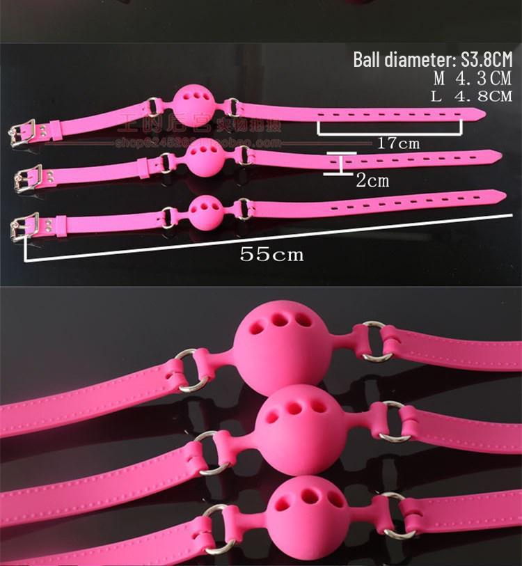 SM Female Slave Training Toy: Forced Mouth Gag for Couples, Flirting & Restraint