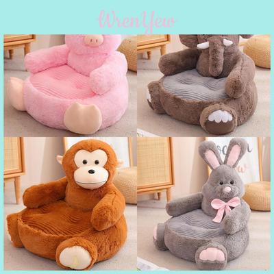 Cute Cartoon Elephant Rabbit Monkey Pet Sofa Toy Pink Pig Lazy Child Small Sofa Chair 50x50x45cm