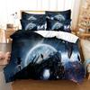 Outer Space Fashion Bedding Set 2/3Pcs 3D Digital Printing Duvet Cover Sets 1 Quilt Cover + 1/2 Pillowcases Us/Eu/Au Size