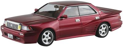 AOSHIMA The Tuned Car Series Toyota UZS131 Crown 1989 Blister Style Plastic Model 1/24 No.81